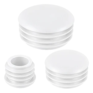 Tappo per tubo tondo a testa bombata Ø 28 mm, bianco