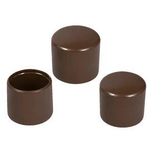 Cappuccio per tubo tondo Ø 10 mm, marrone
