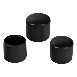 Cappuccio per tubo tondo in PVC Ø 4 mm, nero