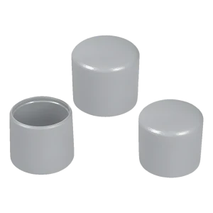 Cappuccio per tubo tondo Ø 21 mm, grigio