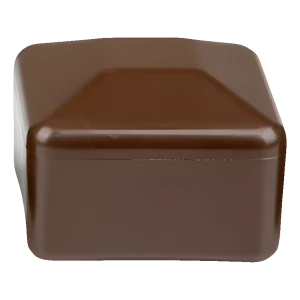 Copripalo per recinzione 60×60 mm, marrone