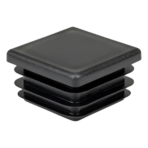Tappo per tubo quadro 100×100 mm, nero, spessore della parete 2,0–4,0 mm