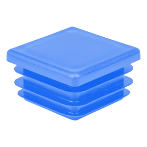 Tappo per tubo quadro 40×40 mm, blu, RAL 5012