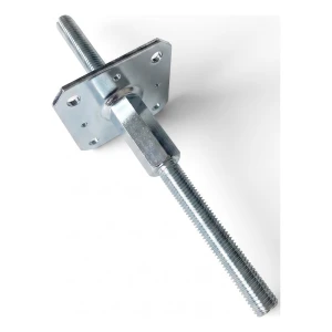 Portapilastro regolabile 110×110 mm, filettatura M20 – altezza 330 mm, zincato