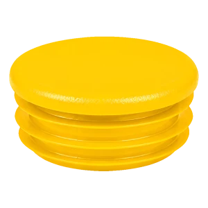 Tappo per tubo tondo Ø 20 mm, giallo (RAL 1017)