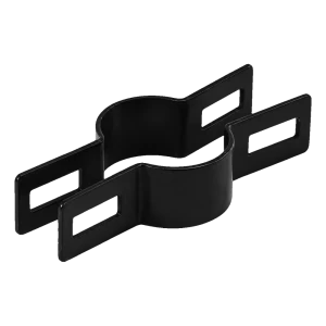 Collare intermedio per recinzione per palo tondo Ø 42 mm, nero (RAL 9005)