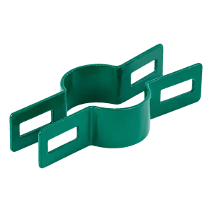 Collare intermedio per recinzione per palo rotondo Ø 48 mm, verde (RAL 6005)