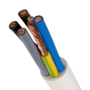 Cavo OWY 5x4 mm² 300/500V H05VV-F - Bianco