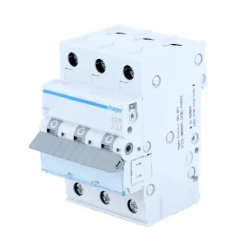 Interruttore automatico sovracorrente B 16A 3P 6kA MBN316E HAGER GPV-401-21