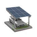 Parcheggio fotovoltaico per 1 Veicolo L 5,7m x 3,3m Carport GPV-101-06 (2)
