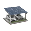 Parcheggio fotovoltaico per 2 Veicoli L 5,7m x 5,2m Carport GPV-101-14 (2)
