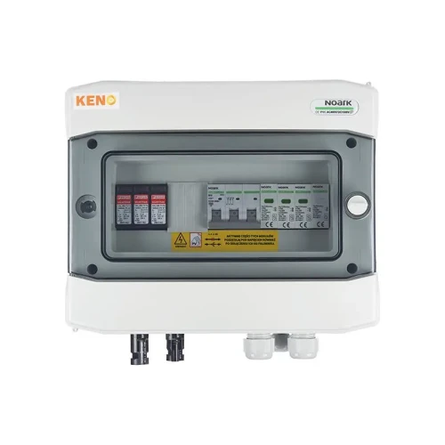 Scatola di giunzione con limitatore di sovratensioni DC + AC, 1000V tipo 1+2 / limite AC tipo 1+2, 10A, 3‑F, SH‑78 DCAC GPV-409-01