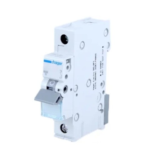 Interruttore automatico B 16A 1P 6kA MBN116E HAGER GPV-401-26