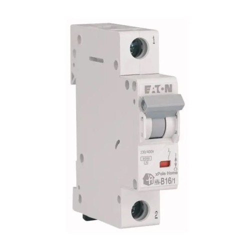 Interruttore automatico B 16A 1P 6kA HN-B16/1 xPole Home 194821 EATON GPV-401-27
