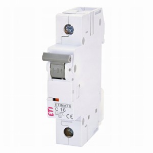 Interruttore magnetotermico ETI B 16A 1P 6kA