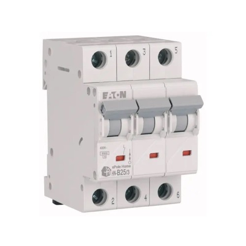 Interruttore automatico B 25A 3P 6kA HN-B25/3 xPole Home 194883 EATON GPV-401-33