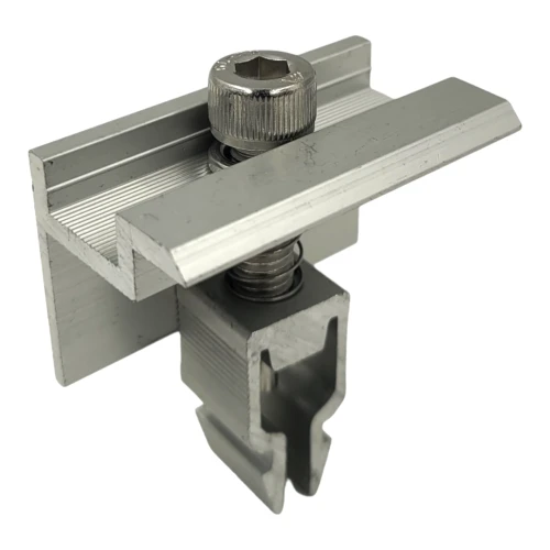 Morsetto terminale H30 KLIK verniciatura argento L50 (tipo 2) PV-03-27