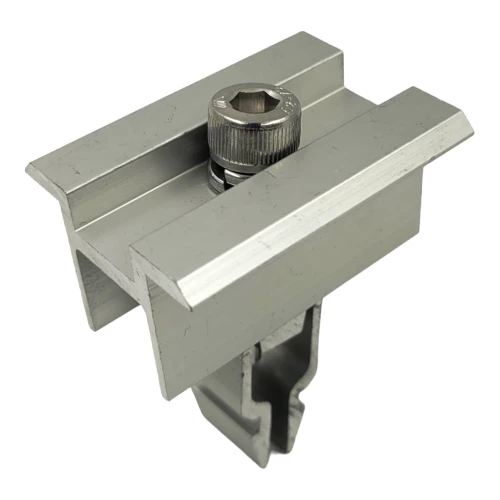 Morsetto centrale KLIK verniciatura argento L50 (tipo 2) PV-04-13