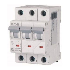 Interruttore automatico B 20A 3P 6kA HN-B20/3 xPole Home 194882 EATON