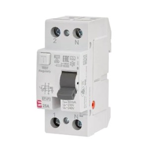 Interruttore differenziale 2P 25A 30mA tipo AC EFI6-P2 AC 25/0.03 002061251 ETI