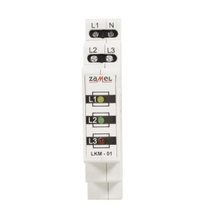 Spia di controllo LED indicatore di alimentazione 230V/400V rosso/verde/ogiallo TN tipo: LKM-01-40 ZAMEL