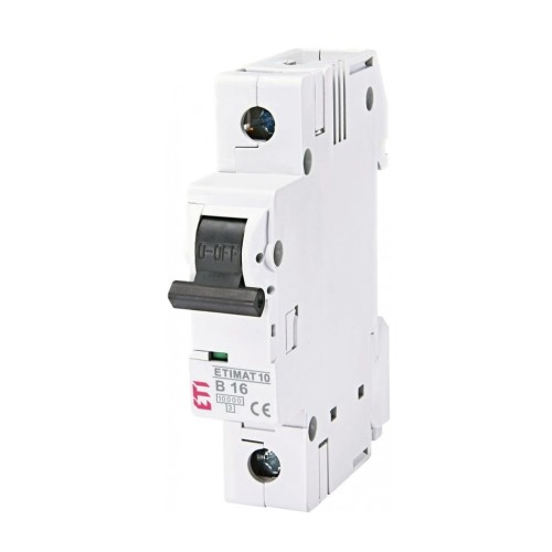 Interruttore automatico B 16A 1P 10kA ETIMAT10 002121716 ETI GPV-401-131