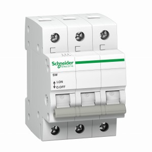 Separatore isolante trifase 3P 63A 500V AC K60 SW-63-3 Acti9 A9S62363 SCHNEIDER ELECTRIC
