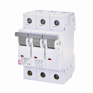 Interruttore automatico C 32A 3P 6kA ETIMAT6 002145519 ETI
