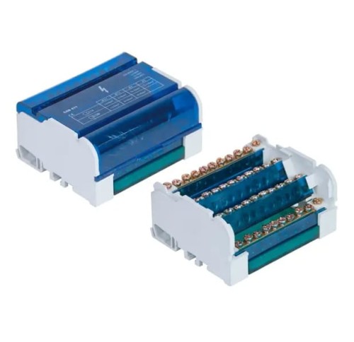 Blocco di distribuzione 4-poli 125A 500V 11-morsetti TH35 E.4077 PAWBOL GPV-401-172
