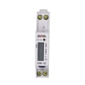 Contatore di energia elettrica monofase LCD 50 A 1-MOD Tipo: LEM-02 ZAMEL GPV-401-184