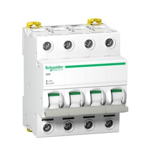 Interruttore di isolamento trifase 4P 100A 415V AC iSW-100-4 Acti9 A9S65491 SCHNEIDER ELECTRIC