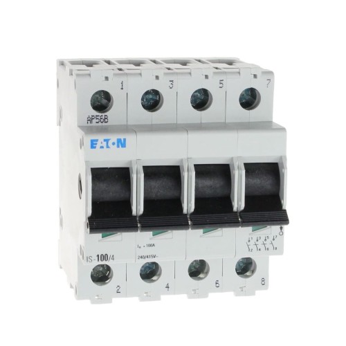 Interruttore di isolamento trifase 4P 100A 240V IS-100/4 276285 EATON GPV-401-188