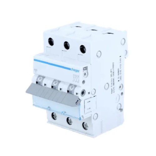 Interruttore magnetotermico B 6A 3P 6kA MBN306E HAGER GPV-401-194