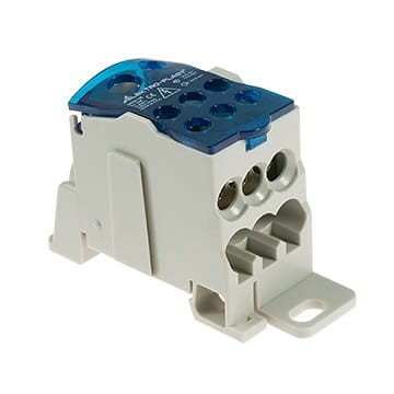 ELEKTRO-PLAST Blocco di distribuzione 1 polo 125A TH35 blu UKK-125 GPV-401-214