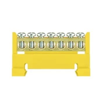 Pawbol Morsettiera per guida - 7 gialla - base bassa GPV-401-224