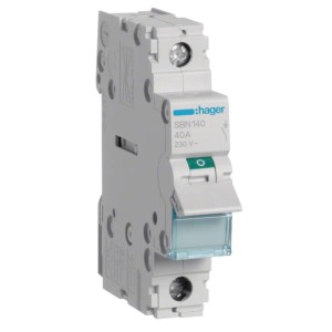 Hager Interruttore sezionatore monofase 1P 40A 230V AC