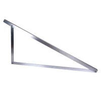 Triangolo di montaggio fotovoltaico 25° verticale 1400x1150x560 mm alluminio 6060