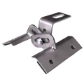 Staffa in lamiera trapezoidale regolabile 10cm acciaio inox 1.4016 PV-08-32 (2)