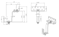 Gancio da tetto Vario regolabile 3x acciaio inox A2 1.4301 304 L120 PV-08-33-A2 (2)