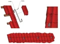 Gancio per tetto S 500 Fissaggio ai listelli PV-08-03 (3)