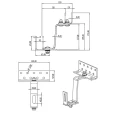 Gancio da tetto Vario regolabile 3x acciaio inox H17 1.4016 430 L120 PV-08-13-H17 (2)