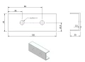 Connettore di profilo 12cm Anodizzato PV-18-05 (2)