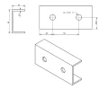 Connettore di profilo 10cm Anodizzato PV-18-04 (2)