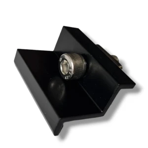 Morsetto terminale 30 mm con vite e inserto - Laccato nero