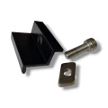 Morsetto terminale 30 mm con vite e inserto - Laccato nero PV-03-23 (2)