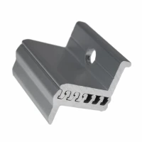 Morsetto Terminale 30-50 mm M8 - Regolabile tramite scanalature scorrevoli