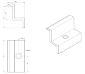 Morsetto Terminale - Foro M8 - Alluminio 6060 - H35 PV-03-05 (3)