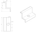 Morsetto Terminale - Foro M8 - Alluminio 6060 - H32 PV-03-03 (3)