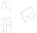 Morsetto Terminale - Foro M8 - Alluminio 6060 - H30 PV-03-01 (3)