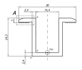 Morsetto Centrale - Foro M8 - Alluminio 6060 - H24 PV-04-01 (3)